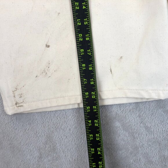 Dickies Mens Painter Shorts Size 38 White Canvas Utility Workwear Chino - Picture 3 of 12